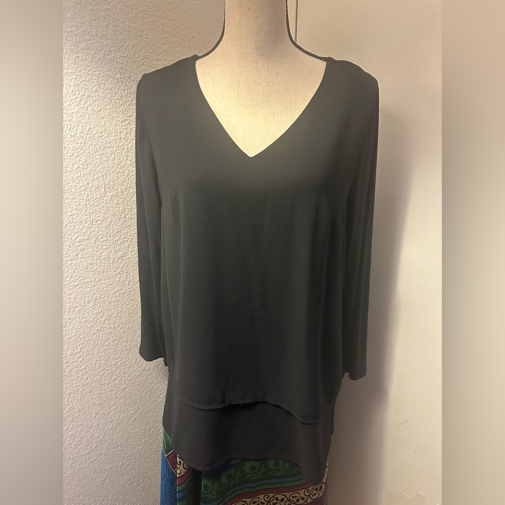 ⭐ Last Chance! Michael Kors Black V-Neck Blouse